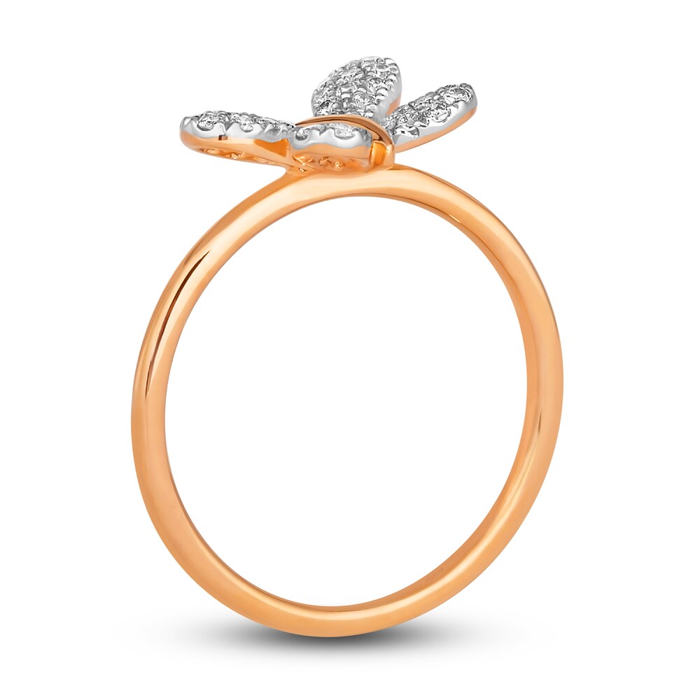 Le Vian Diamond Butterfly Ring 1/4 ct tw Round 14K Strawberry Gold g3kkDRdD Le Vian Diamond Butterfly Ring 1/4 ct tw Round 14K Strawberry Gold g3kkDRdD
