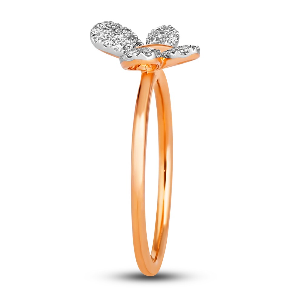 Le Vian Diamond Butterfly Ring 1/4 ct tw Round 14K Strawberry Gold g3kkDRdD Le Vian Diamond Butterfly Ring 1/4 ct tw Round 14K Strawberry Gold g3kkDRdD
