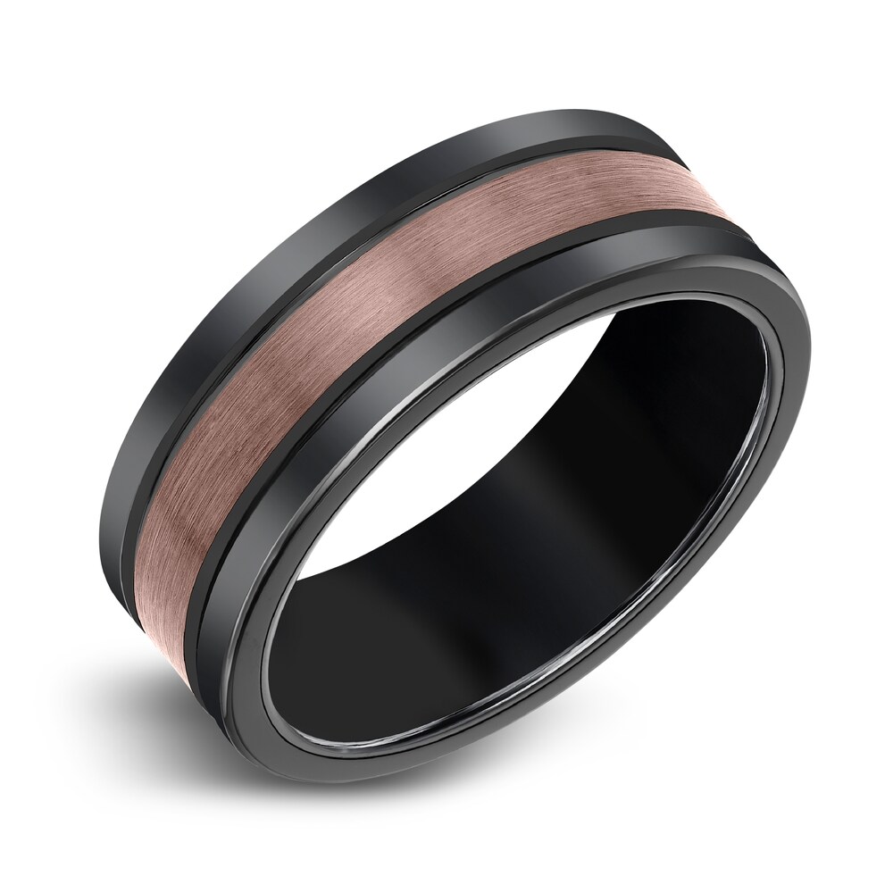 Men\'s Wedding Band Brown/Black Tungsten 8.0mm gCy2dYhx Men\'s Wedding Band Brown/Black Tungsten 8.0mm gCy2dYhx