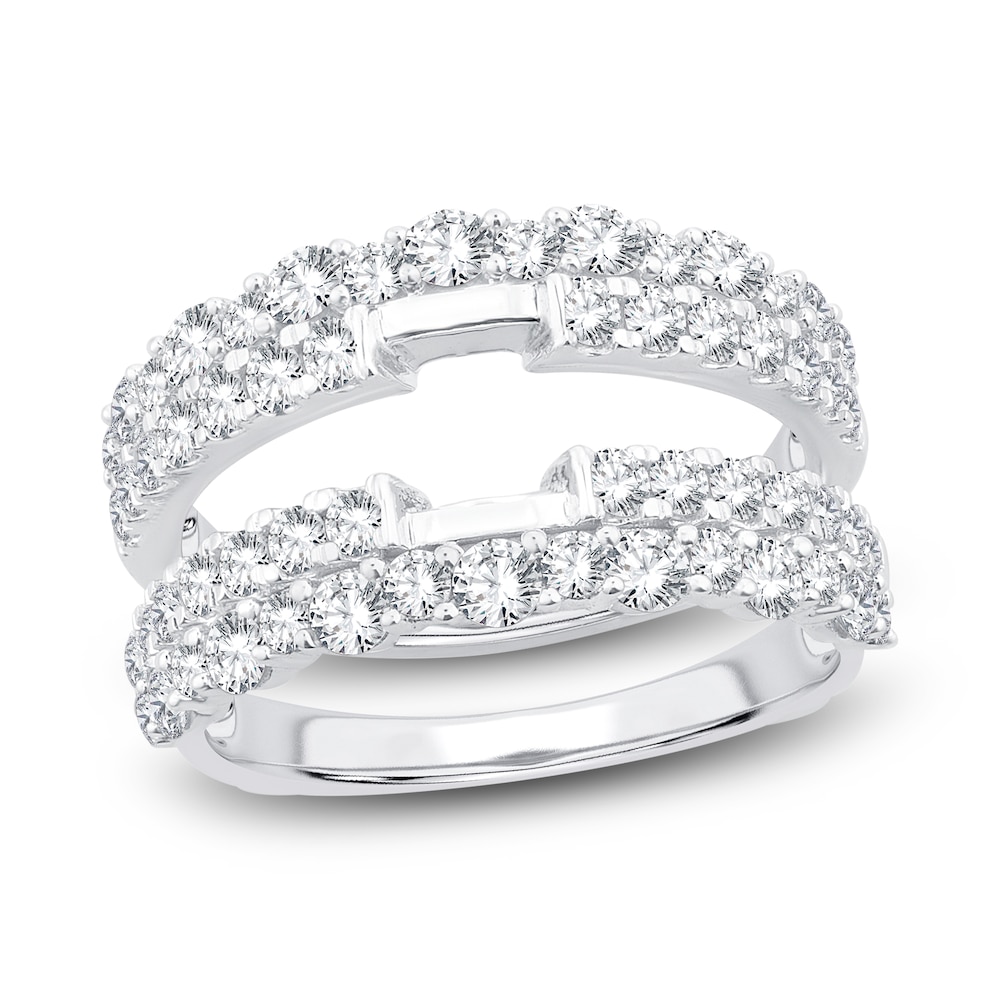 Lab-Created Diamond Enhancer Band 1-1/2 ct tw Round 14K White Gold gENsfQ5Q Lab-Created Diamond Enhancer Band 1-1/2 ct tw Round 14K White Gold gENsfQ5Q