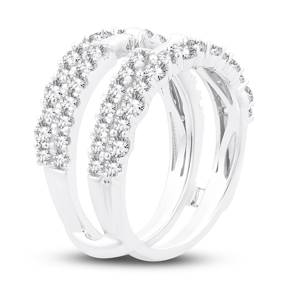 Lab-Created Diamond Enhancer Band 1-1/2 ct tw Round 14K White Gold gENsfQ5Q Lab-Created Diamond Enhancer Band 1-1/2 ct tw Round 14K White Gold gENsfQ5Q