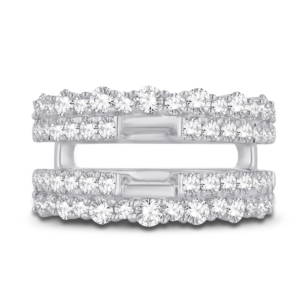 Lab-Created Diamond Enhancer Band 1-1/2 ct tw Round 14K White Gold gENsfQ5Q Lab-Created Diamond Enhancer Band 1-1/2 ct tw Round 14K White Gold gENsfQ5Q