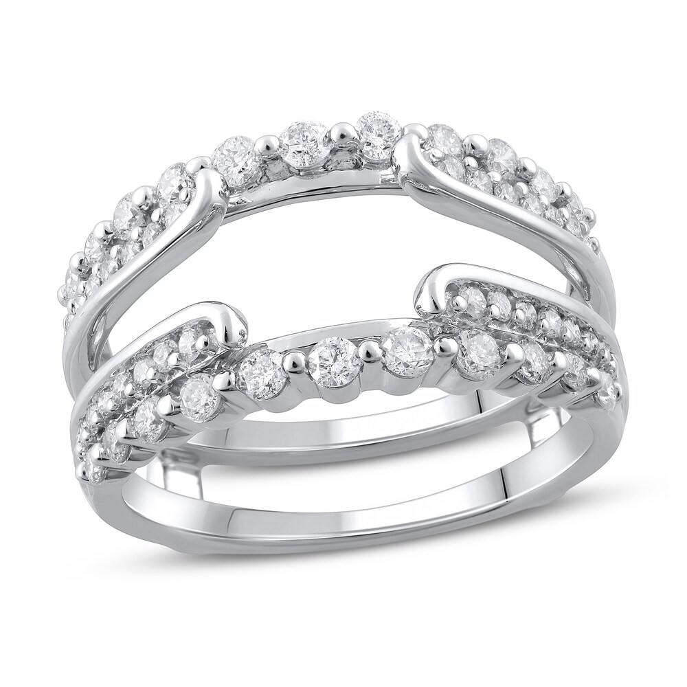 Diamond Enhancer Ring 3/4 ct tw Round 14K White Gold gNu8u34K Diamond Enhancer Ring 3/4 ct tw Round 14K White Gold gNu8u34K