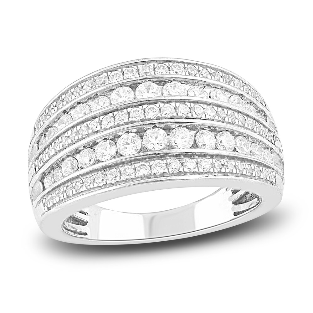 Diamond Anniversary Band 1 ct tw Round 14K White Gold gUS5FkvL Diamond Anniversary Band 1 ct tw Round 14K White Gold gUS5FkvL