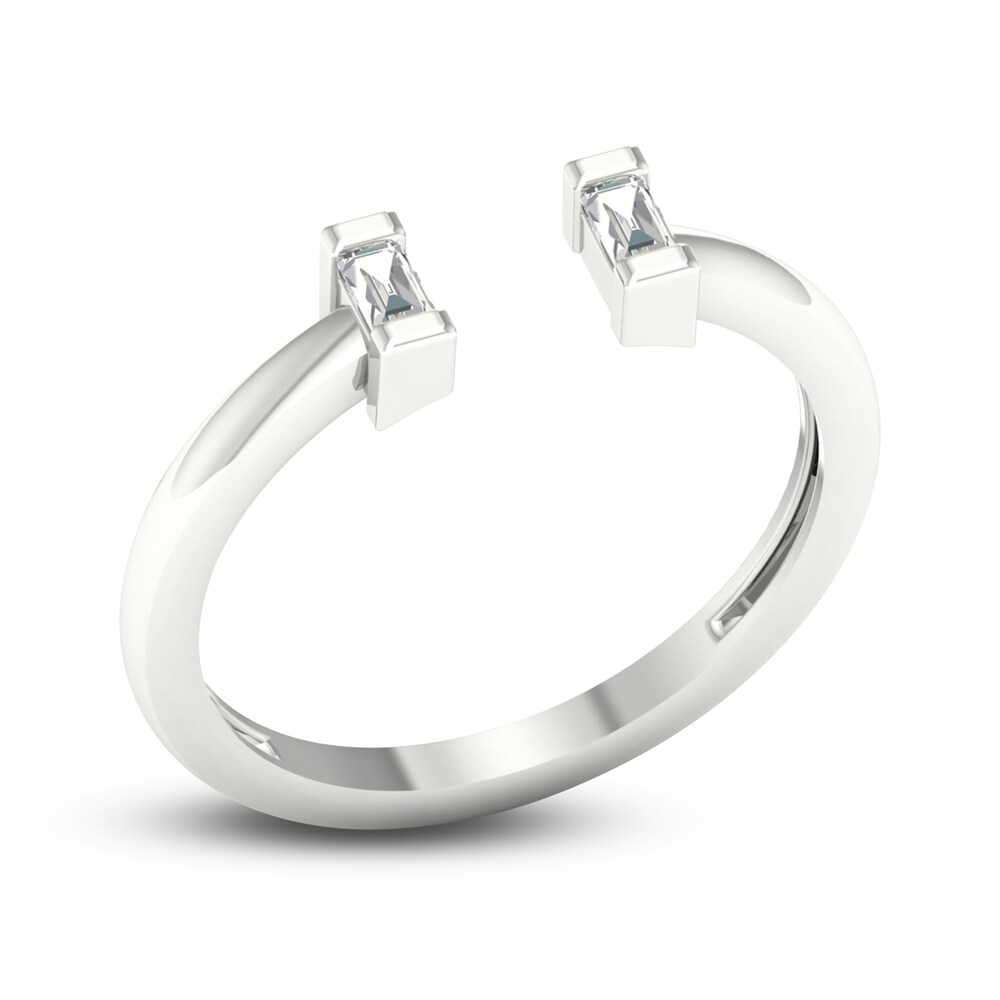 Diamond Open Cuff Wedding Band 1/10 ct tw Baguette 14K White Gold gcwyfT0c Diamond Open Cuff Wedding Band 1/10 ct tw Baguette 14K White Gold gcwyfT0c