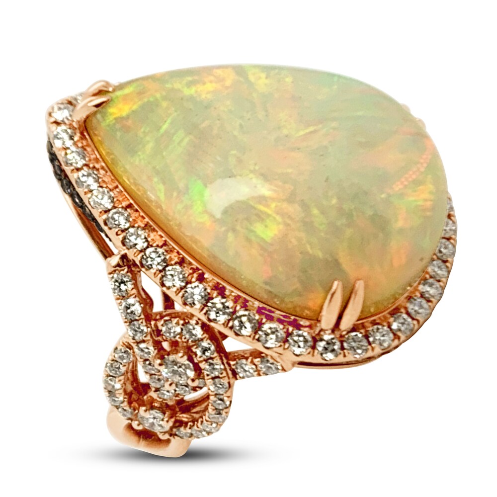 Le Vian Natural Opal Ring 1-3/8 ct tw Diamonds 18K Strawberry Gold ggvtxC99 Le Vian Natural Opal Ring 1-3/8 ct tw Diamonds 18K Strawberry Gold ggvtxC99