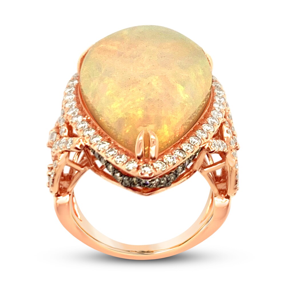 Le Vian Natural Opal Ring 1-3/8 ct tw Diamonds 18K Strawberry Gold ggvtxC99 Le Vian Natural Opal Ring 1-3/8 ct tw Diamonds 18K Strawberry Gold ggvtxC99