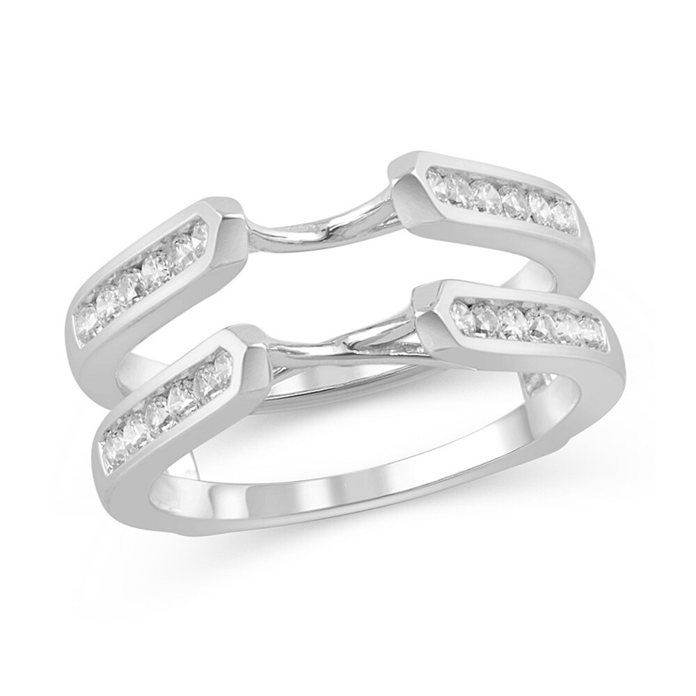Diamond Enhancer Ring 1/2 ct tw Round 14K White Gold gr51IBwA Diamond Enhancer Ring 1/2 ct tw Round 14K White Gold gr51IBwA