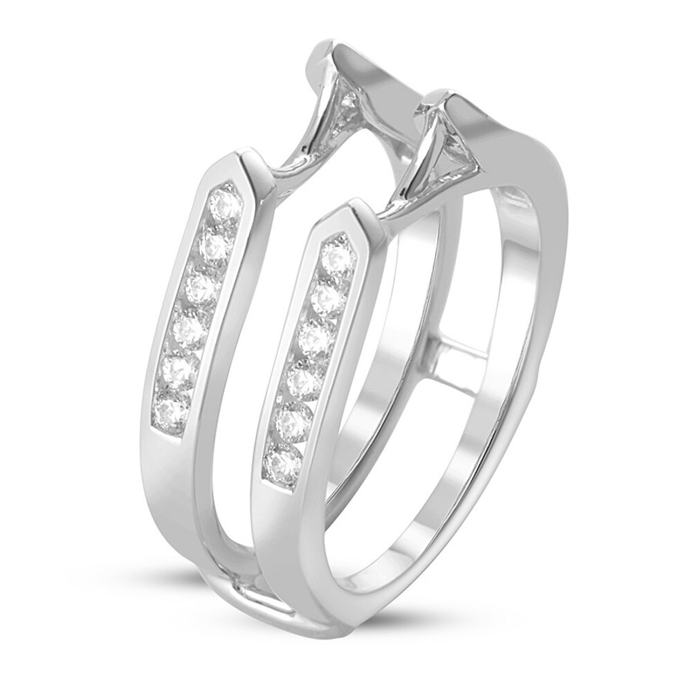 Diamond Enhancer Ring 1/2 ct tw Round 14K White Gold gr51IBwA Diamond Enhancer Ring 1/2 ct tw Round 14K White Gold gr51IBwA