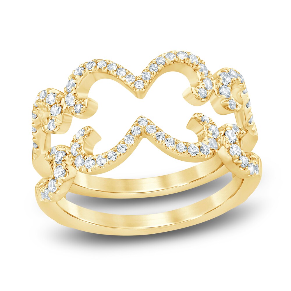 Diamond Lace Enhancer Band 3/8 ct tw Round 14K Yellow Gold guF4wPp0