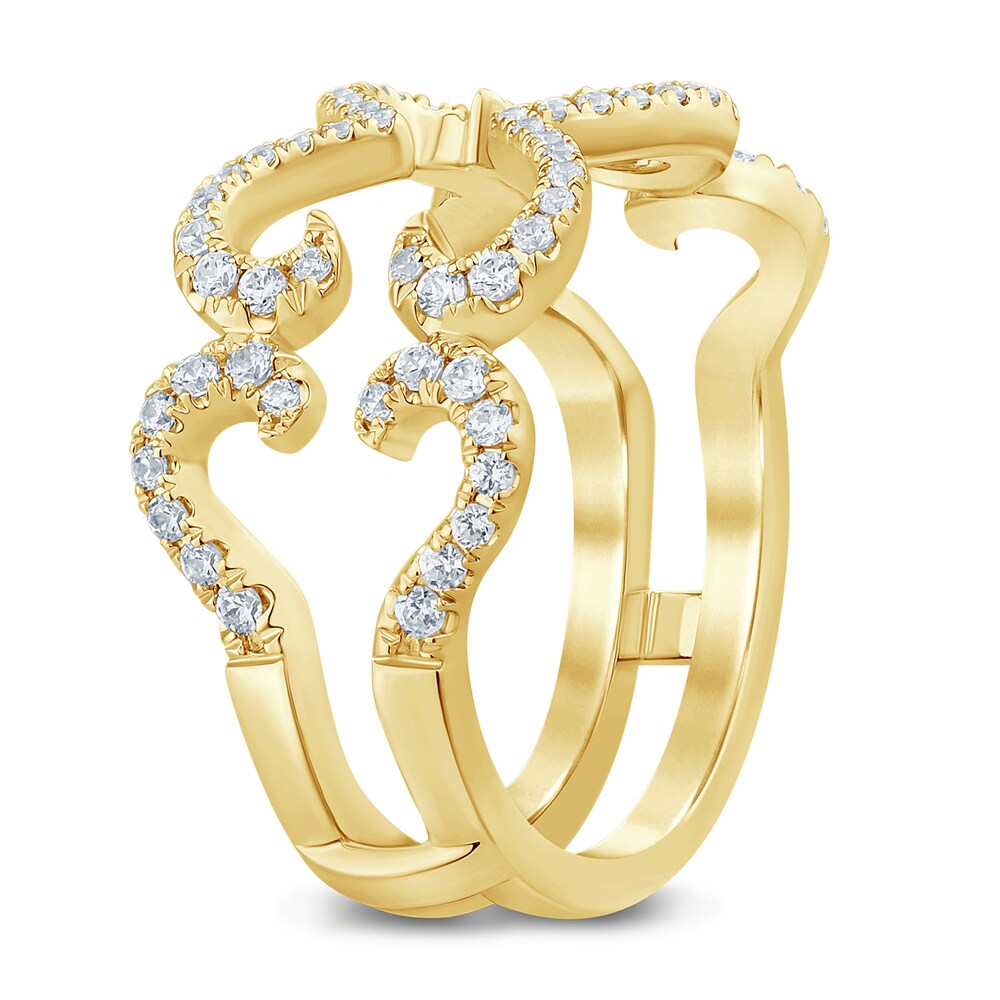 Diamond Lace Enhancer Band 3/8 ct tw Round 14K Yellow Gold guF4wPp0 Diamond Lace Enhancer Band 3/8 ct tw Round 14K Yellow Gold guF4wPp0