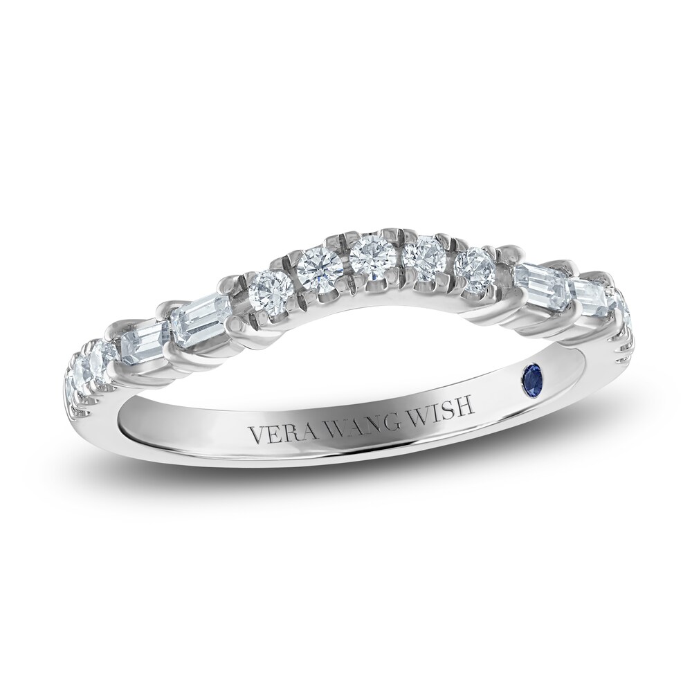 Vera Wang WISH Diamond Wedding Band 1/3 ct tw Baguette/Round 14K White Gold h3r3WmW3 Vera Wang WISH Diamond Wedding Band 1/3 ct tw Baguette/Round 14K White Gold h3r3WmW3