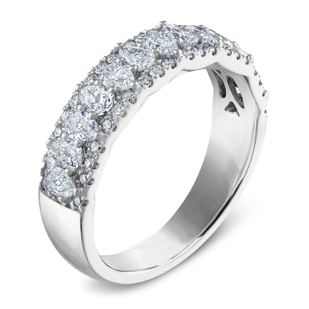Diamond Anniversary Band 1 ct tw Round/Pear Platinum h449MZor Diamond Anniversary Band 1 ct tw Round/Pear Platinum h449MZor