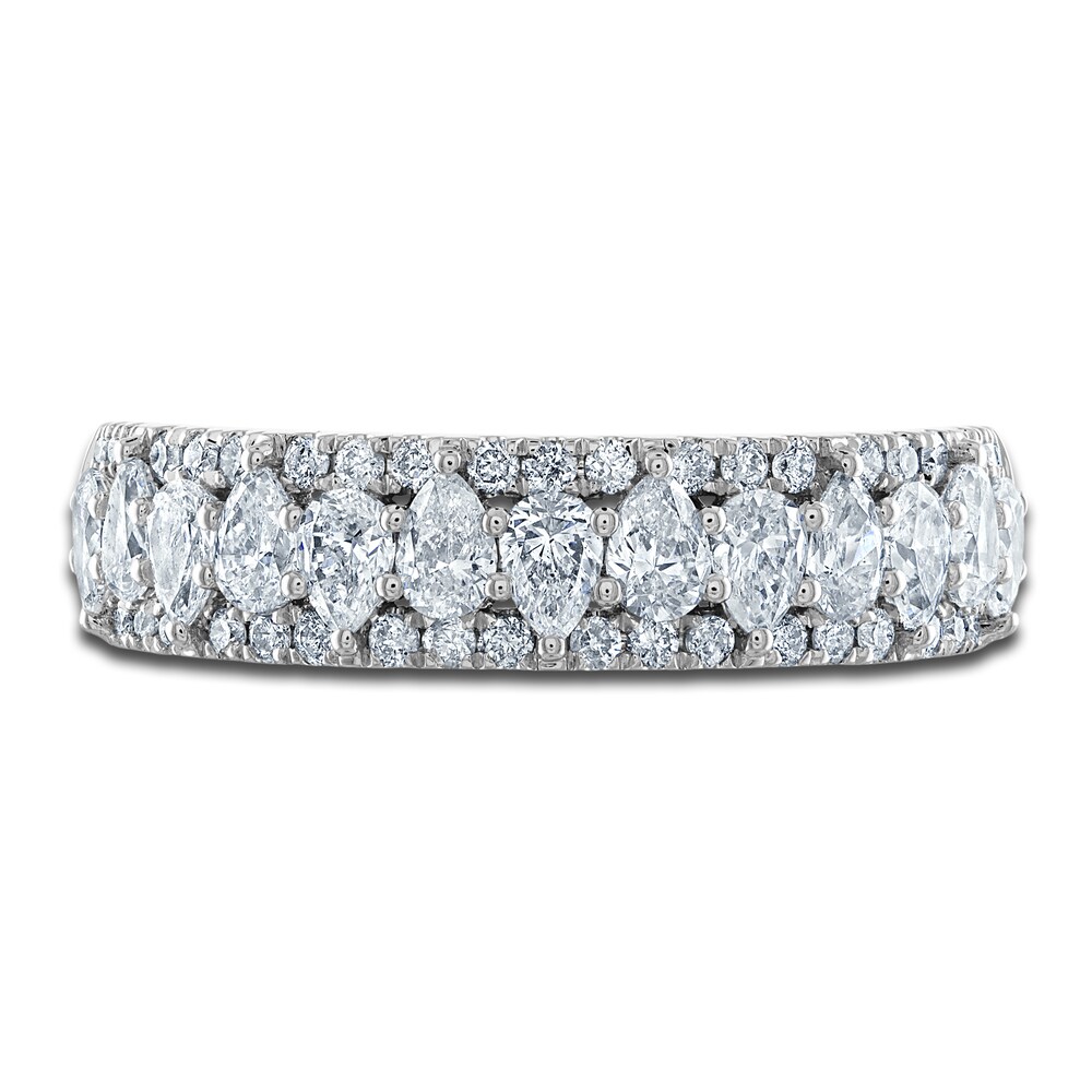 Diamond Anniversary Band 1 ct tw Round/Pear Platinum h449MZor Diamond Anniversary Band 1 ct tw Round/Pear Platinum h449MZor
