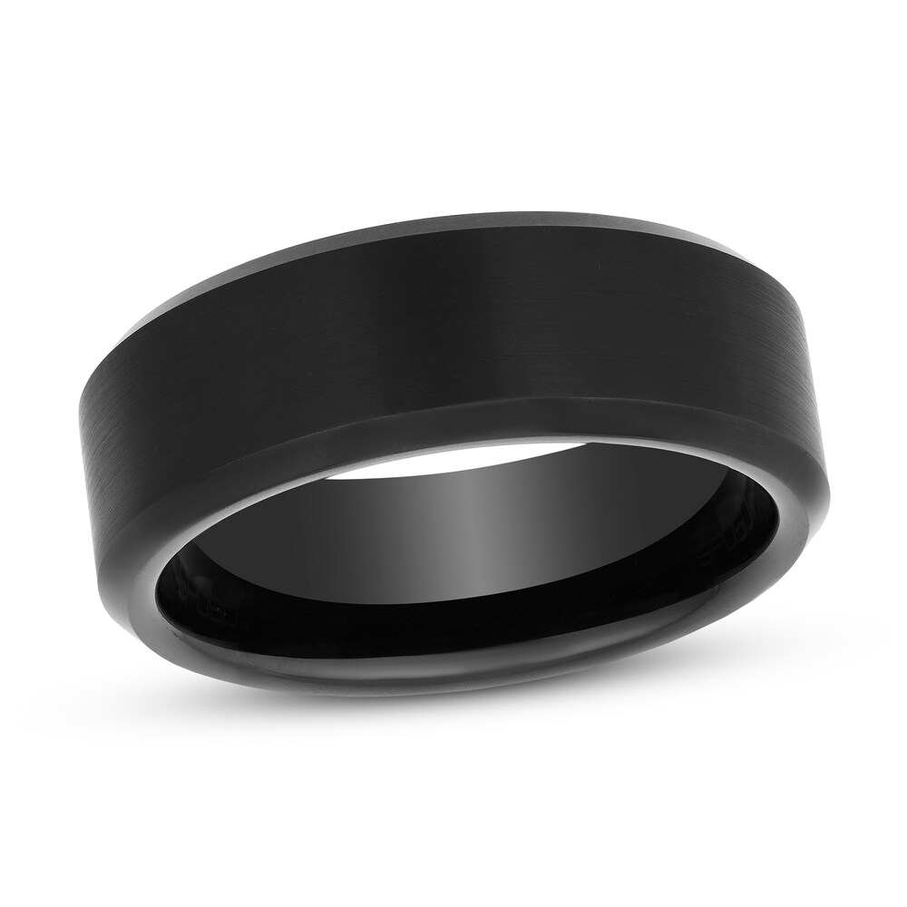 8mm Wedding Band Tungsten Carbide Black PVD hIrIoSKt 8mm Wedding Band Tungsten Carbide Black PVD hIrIoSKt