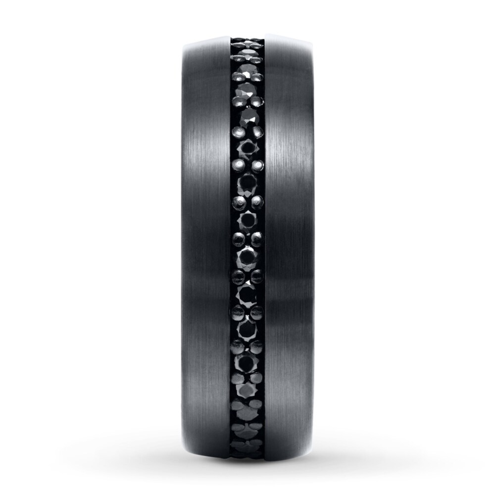 Sapphire Wedding Band Black Tungsten Carbide 8mm hKLbyLtf Sapphire Wedding Band Black Tungsten Carbide 8mm hKLbyLtf