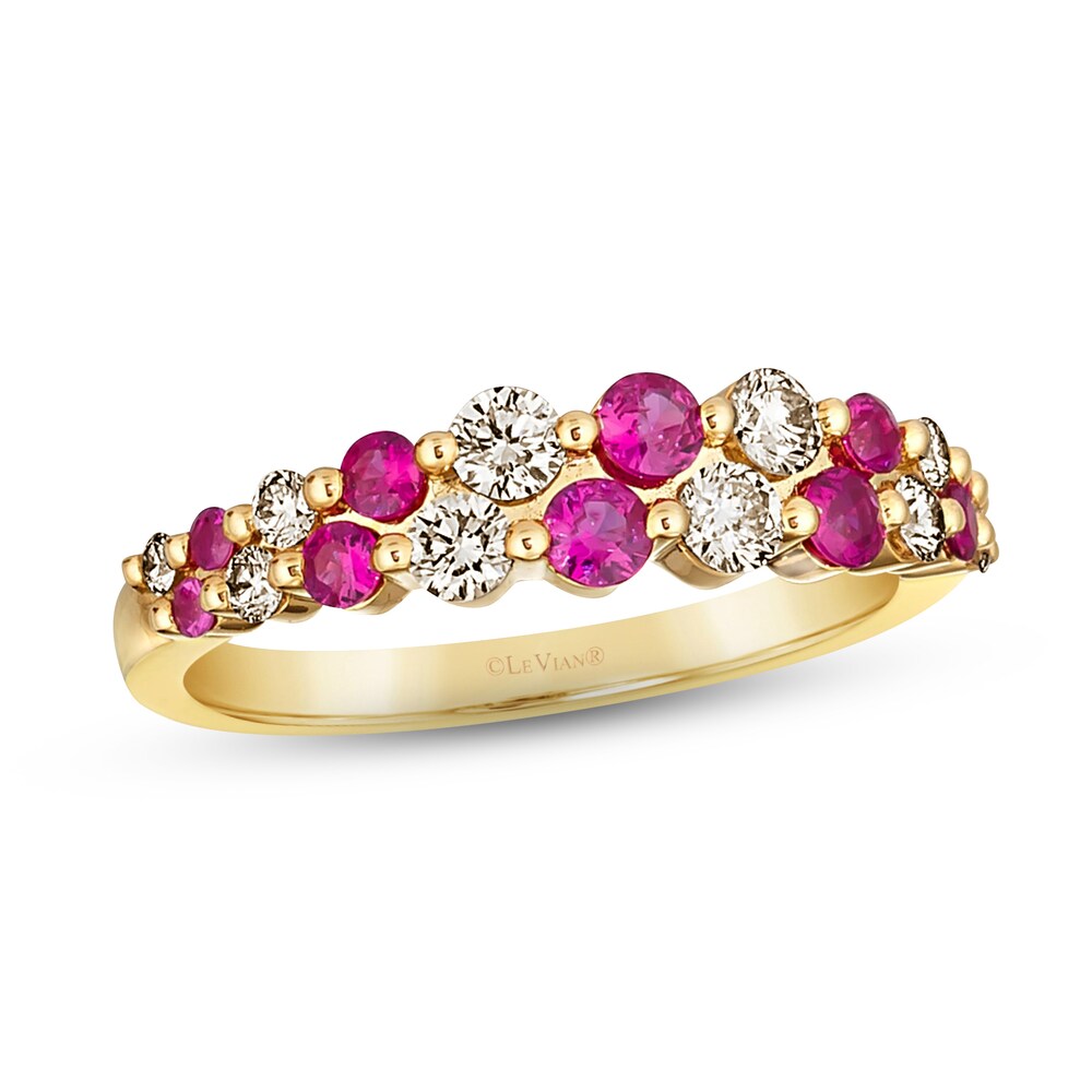 Le Vian Natural Ruby Ring 1/2 ct tw Diamonds 14K Honey Gold hQ1TpeWv Le Vian Natural Ruby Ring 1/2 ct tw Diamonds 14K Honey Gold hQ1TpeWv