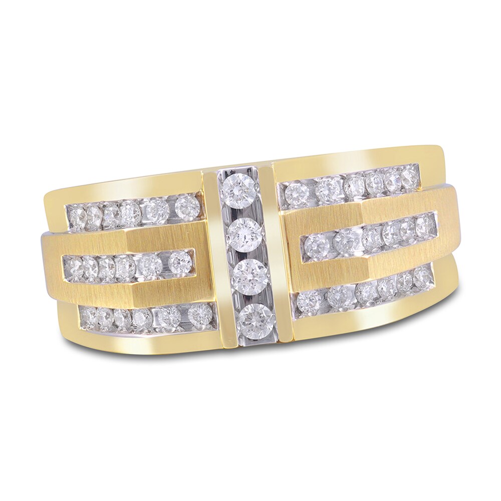 Men's Diamond Wedding Band 1/2 ct tw Round 14K Yellow Gold/Rhod hV9rroKy Men's Diamond Wedding Band 1/2 ct tw Round 14K Yellow Gold/Rhod hV9rroKy