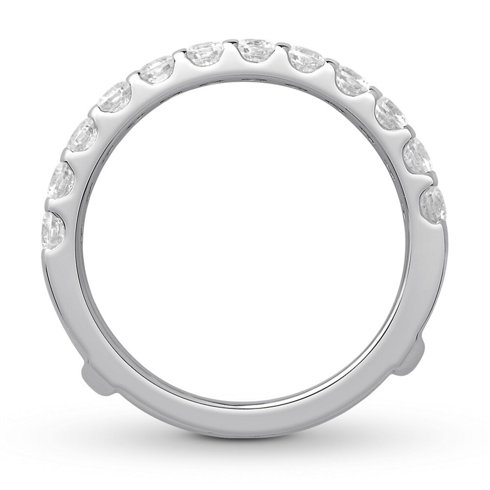Diamond Enhancer Ring 1-1/2 ct tw Round-cut 14K White Gold hVex0fPg Diamond Enhancer Ring 1-1/2 ct tw Round-cut 14K White Gold hVex0fPg