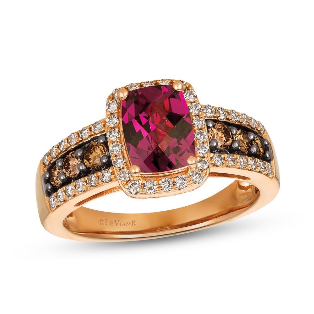 Le Vian Natural Rhodolite Garnet Ring 5/8 ct tw Diamonds 14K Strawberry Gold hY3VtXXn Le Vian Natural Rhodolite Garnet Ring 5/8 ct tw Diamonds 14K Strawberry Gold hY3VtXXn
