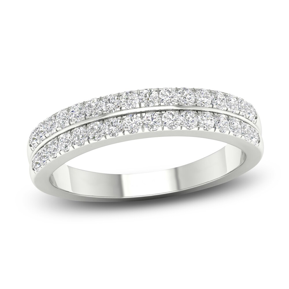 Diamond Contour Wedding Band 1/2 ct tw Round 14K White Gold hYtyICap Diamond Contour Wedding Band 1/2 ct tw Round 14K White Gold hYtyICap
