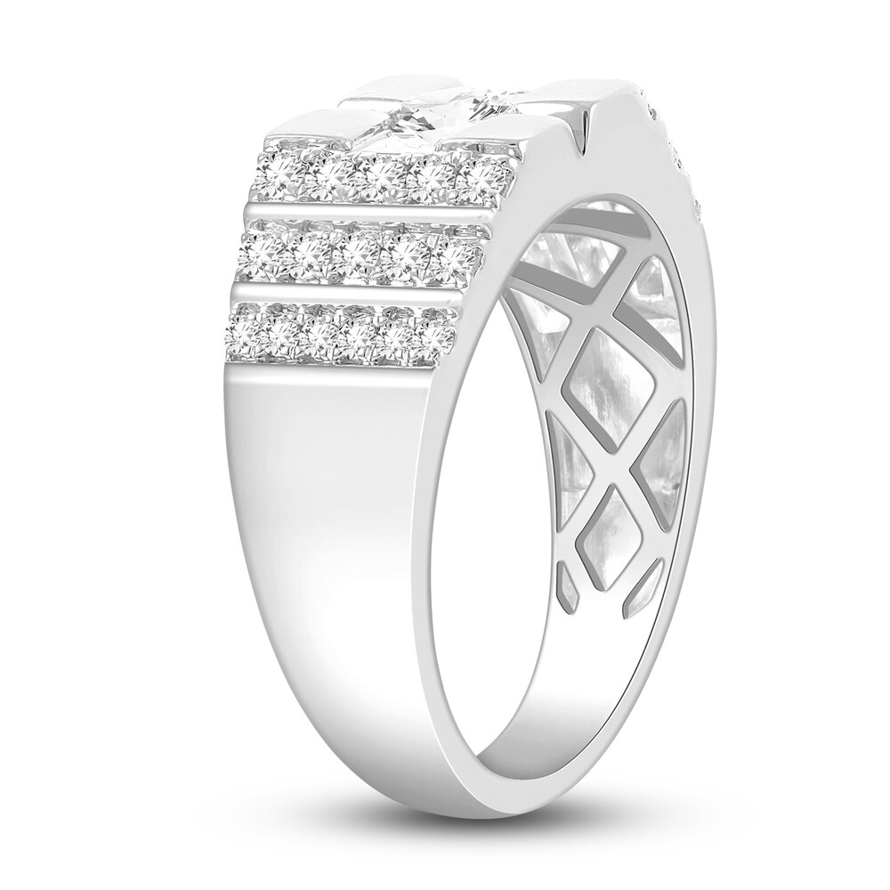 Men\'s Diamond Ring 1 ct tw Round 14K White Gold hbwwDpZy Men\'s Diamond Ring 1 ct tw Round 14K White Gold hbwwDpZy