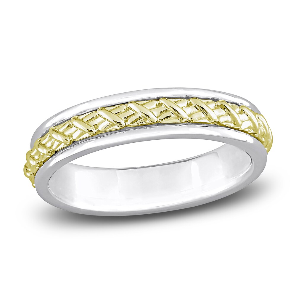 Women's Y-Knot Wedding Band 14K Two-Tone Gold 4.5mm hgrAv9wp Women's Y-Knot Wedding Band 14K Two-Tone Gold 4.5mm hgrAv9wp