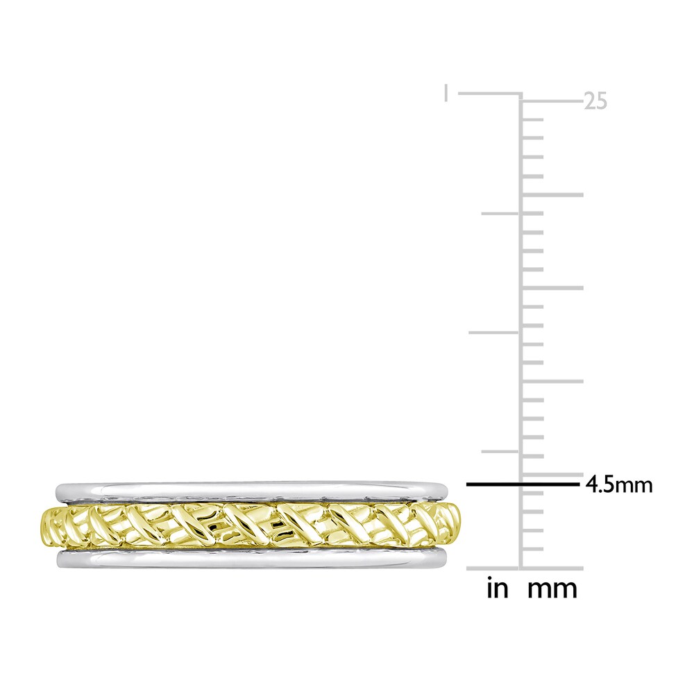 Women\'s Y-Knot Wedding Band 14K Two-Tone Gold 4.5mm hgrAv9wp Women\'s Y-Knot Wedding Band 14K Two-Tone Gold 4.5mm hgrAv9wp