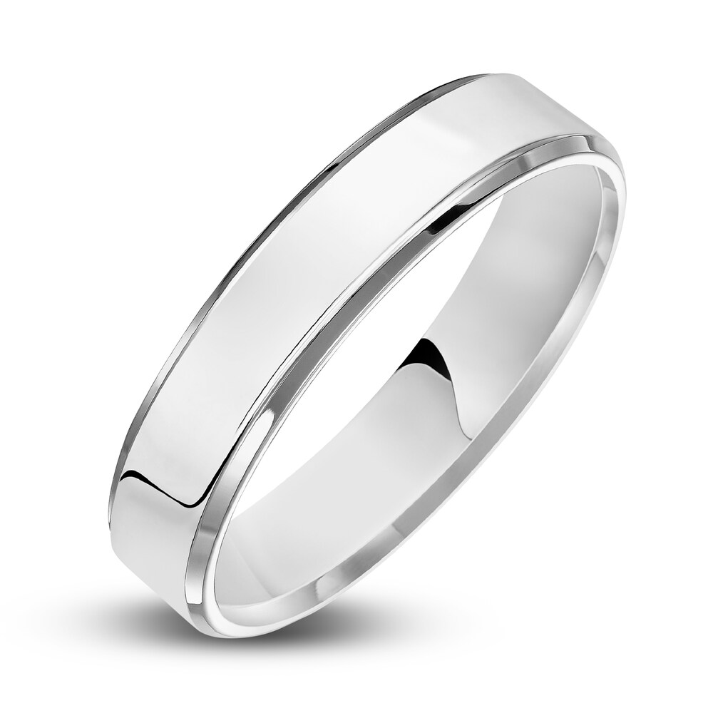 Men\'s Beveled Edge Wedding Band Platinum 5.0mm hlljBzcT Men\'s Beveled Edge Wedding Band Platinum 5.0mm hlljBzcT