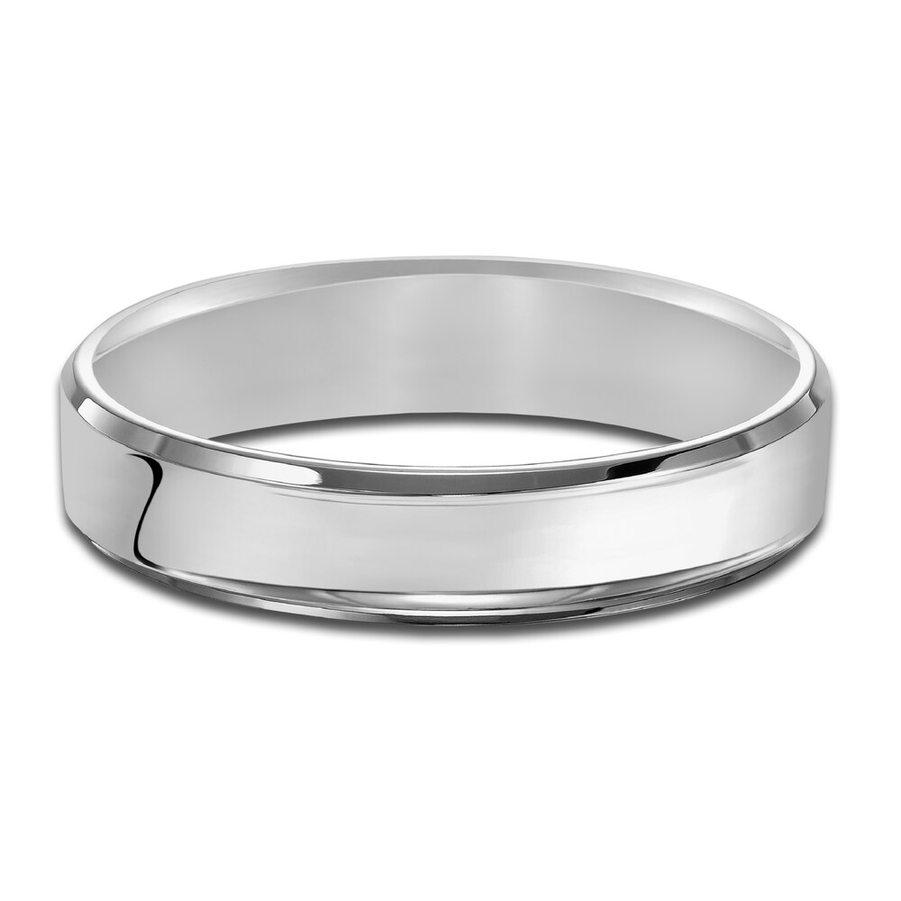 Men\'s Beveled Edge Wedding Band Platinum 5.0mm hlljBzcT Men\'s Beveled Edge Wedding Band Platinum 5.0mm hlljBzcT