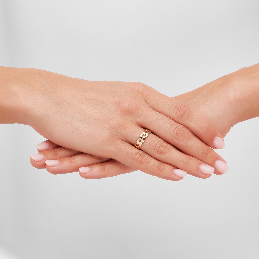 Italia D\'Oro Curb Ring 14K Yellow Gold hopxnjAA Italia D\'Oro Curb Ring 14K Yellow Gold hopxnjAA