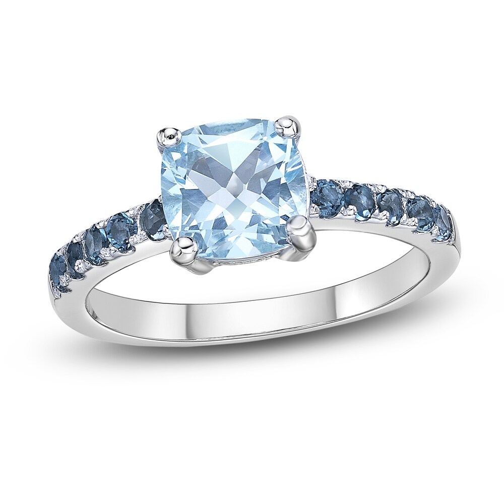 Natural Blue Topaz Ring Sterling Silver hrhNzz8I Natural Blue Topaz Ring Sterling Silver hrhNzz8I