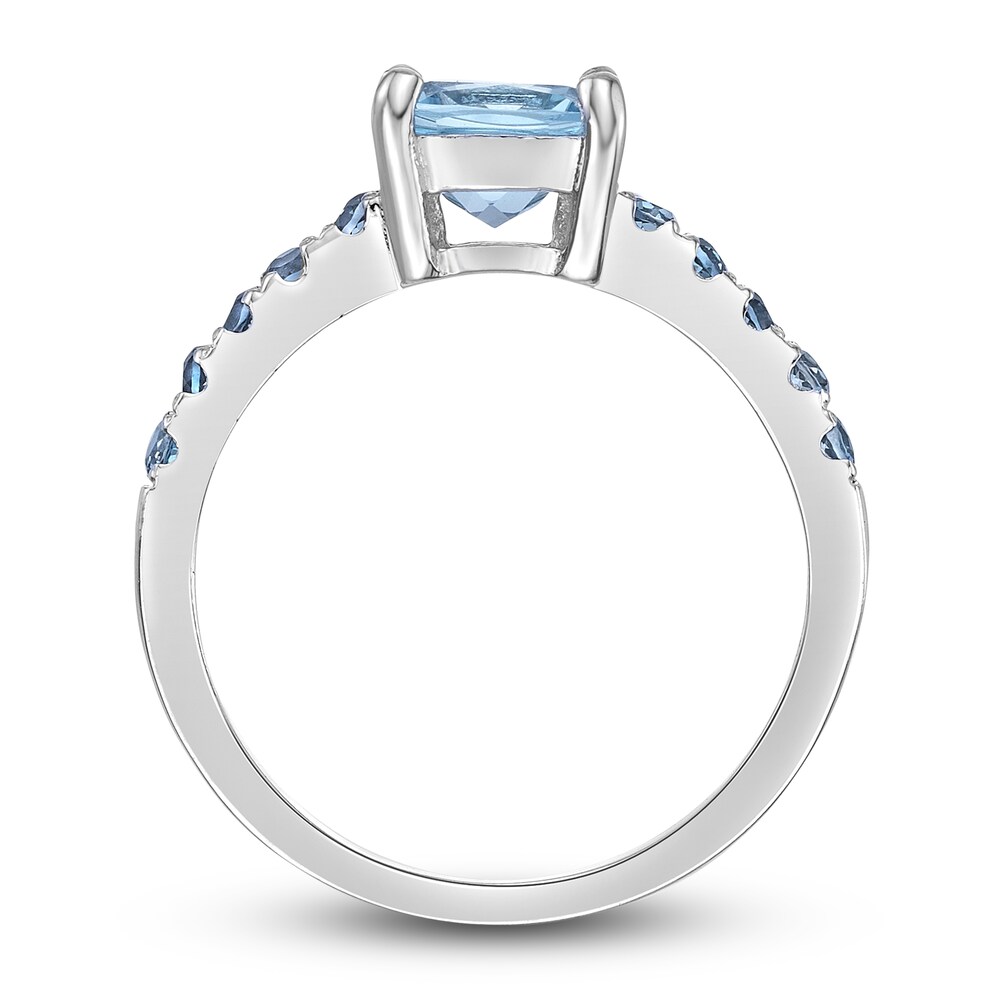 Natural Blue Topaz Ring Sterling Silver hrhNzz8I Natural Blue Topaz Ring Sterling Silver hrhNzz8I