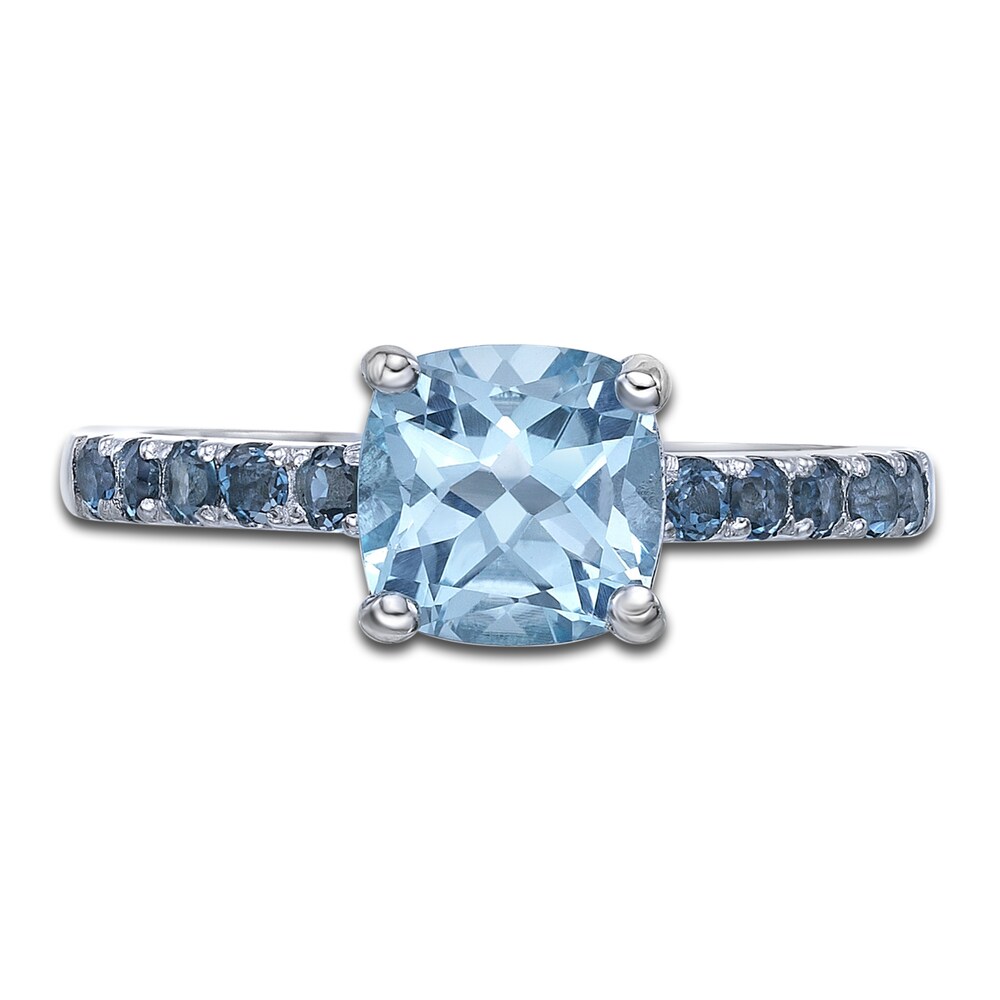 Natural Blue Topaz Ring Sterling Silver hrhNzz8I Natural Blue Topaz Ring Sterling Silver hrhNzz8I