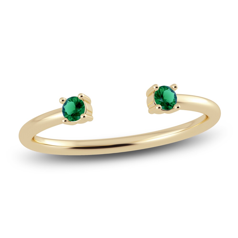 Juliette Maison Natural Emerald Cuff Ring 10K Yellow Gold hrvS0e7s Juliette Maison Natural Emerald Cuff Ring 10K Yellow Gold hrvS0e7s