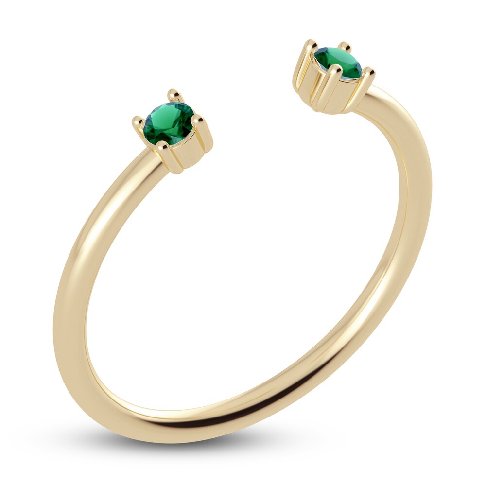 Juliette Maison Natural Emerald Cuff Ring 10K Yellow Gold hrvS0e7s Juliette Maison Natural Emerald Cuff Ring 10K Yellow Gold hrvS0e7s
