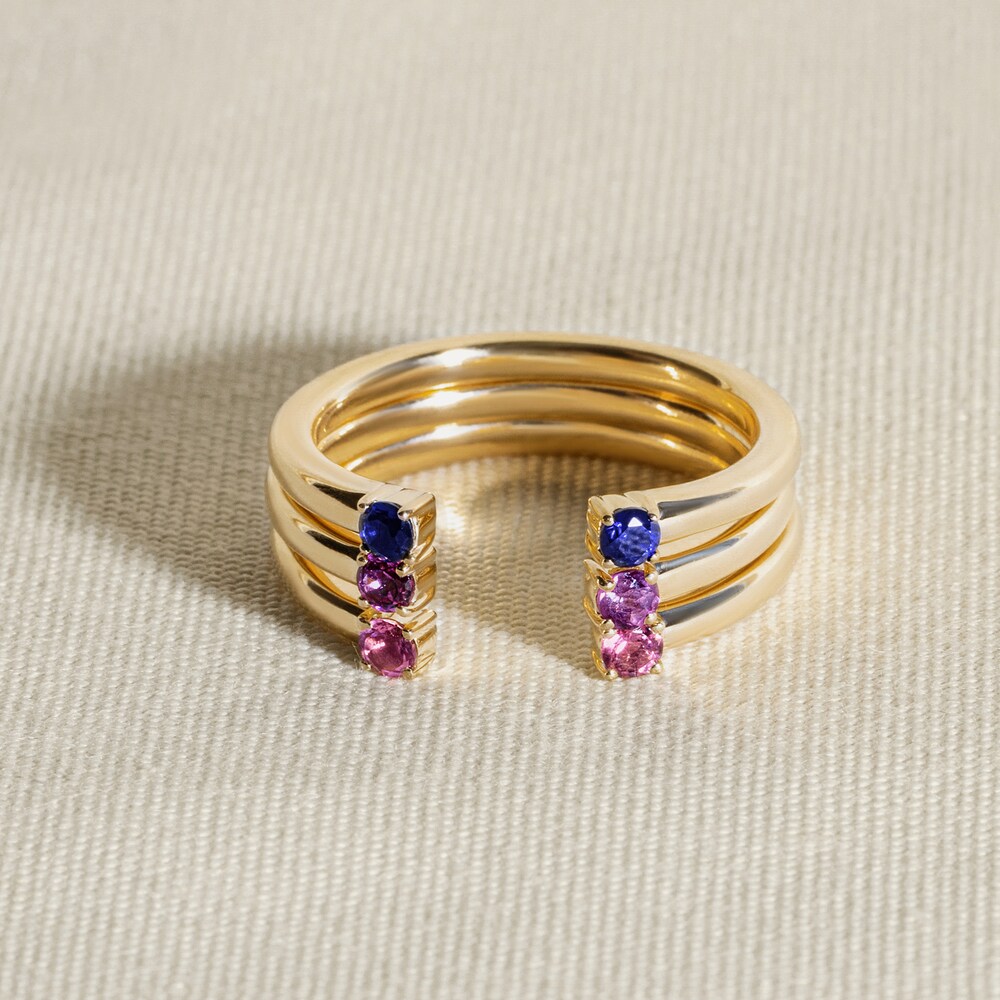 Juliette Maison Natural Emerald Cuff Ring 10K Yellow Gold hrvS0e7s Juliette Maison Natural Emerald Cuff Ring 10K Yellow Gold hrvS0e7s