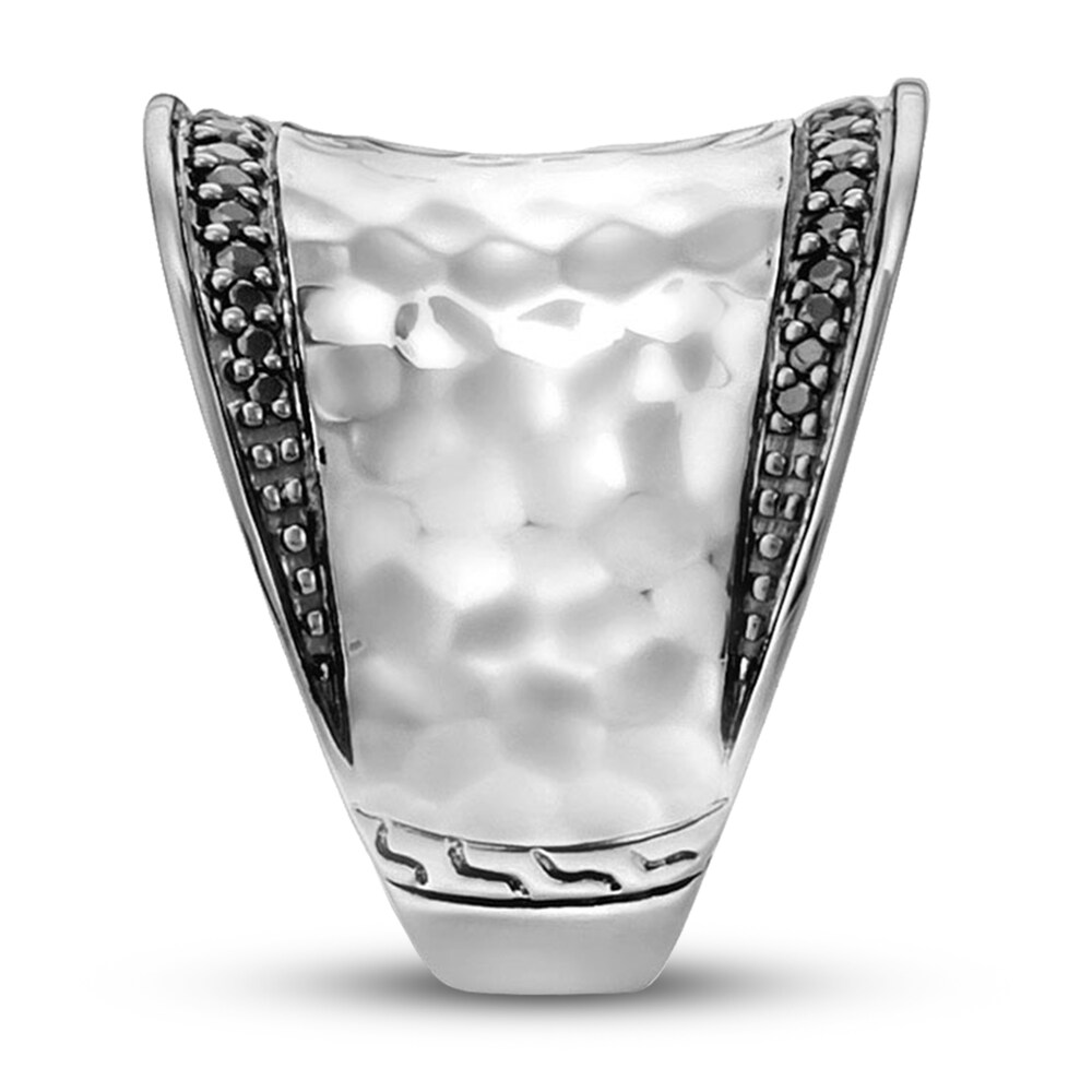 John Hardy Hammered Saddle Ring Black Sapphire Sterling Silver htCPrc7Z John Hardy Hammered Saddle Ring Black Sapphire Sterling Silver htCPrc7Z