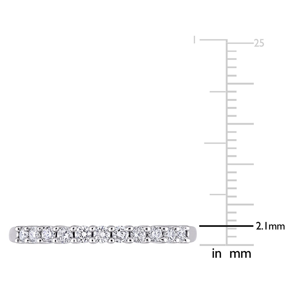 Diamond Anniversary Band 1/3 ct tw Round 14K White Gold hzlctnL9