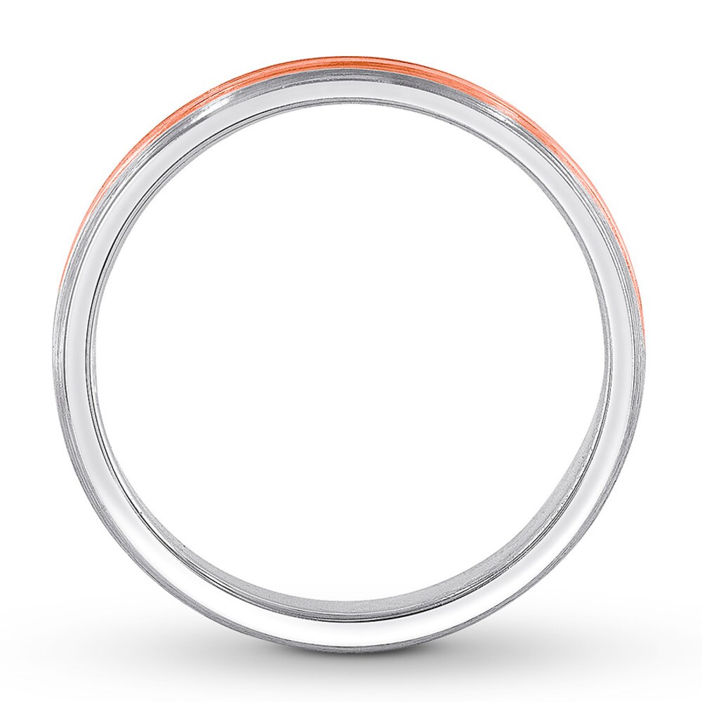 Wedding Band 14K Two-Tone Gold 4.5mm i00Aoynz Wedding Band 14K Two-Tone Gold 4.5mm i00Aoynz