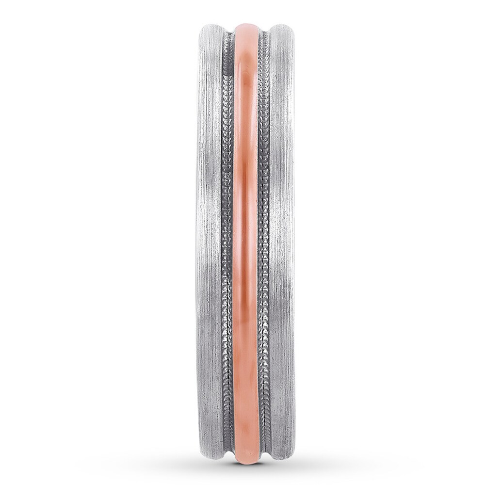 Wedding Band 14K Two-Tone Gold 4.5mm i00Aoynz Wedding Band 14K Two-Tone Gold 4.5mm i00Aoynz