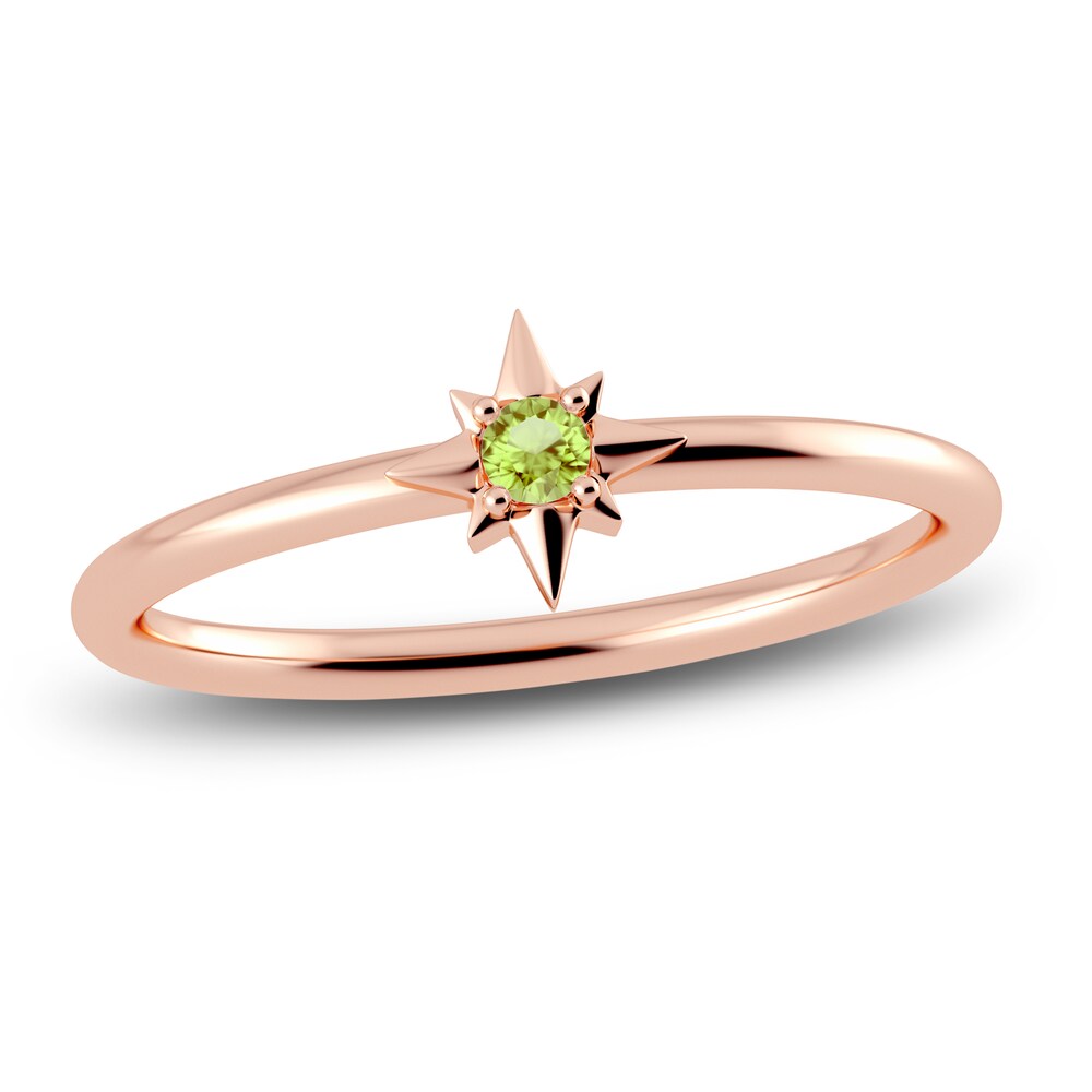 Juliette Maison Natural Peridot Starburst Ring 10K Rose Gold iJjl1INv Juliette Maison Natural Peridot Starburst Ring 10K Rose Gold iJjl1INv