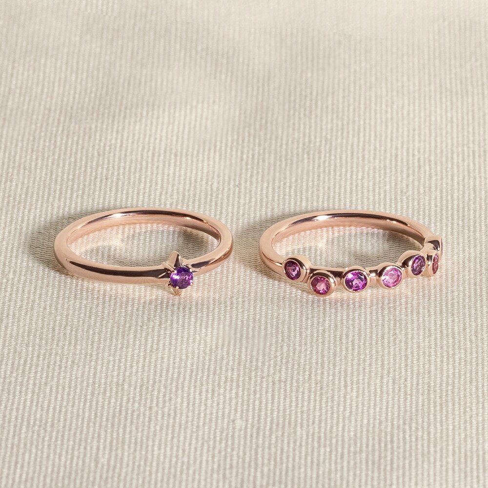 Juliette Maison Natural Blue Sapphire & Natural Blue Zircon Ring 10K White Gold iRaZIDad Juliette Maison Natural Blue Sapphire & Natural Blue Zircon Ring 10K White Gold iRaZIDad