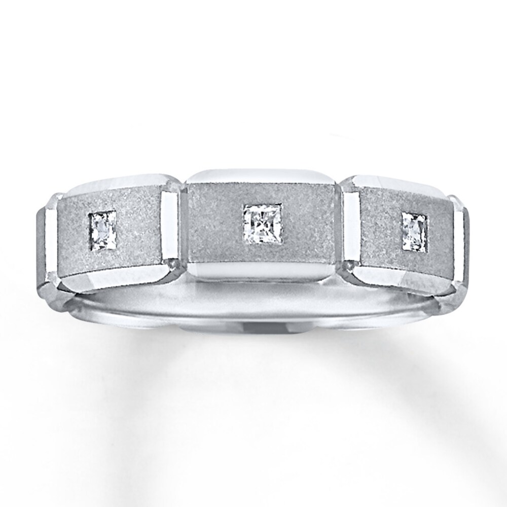 6mm Wedding Band 1/3 ct tw Princess-cut Diamonds 14K White Gold iWAnWHs1 6mm Wedding Band 1/3 ct tw Princess-cut Diamonds 14K White Gold iWAnWHs1