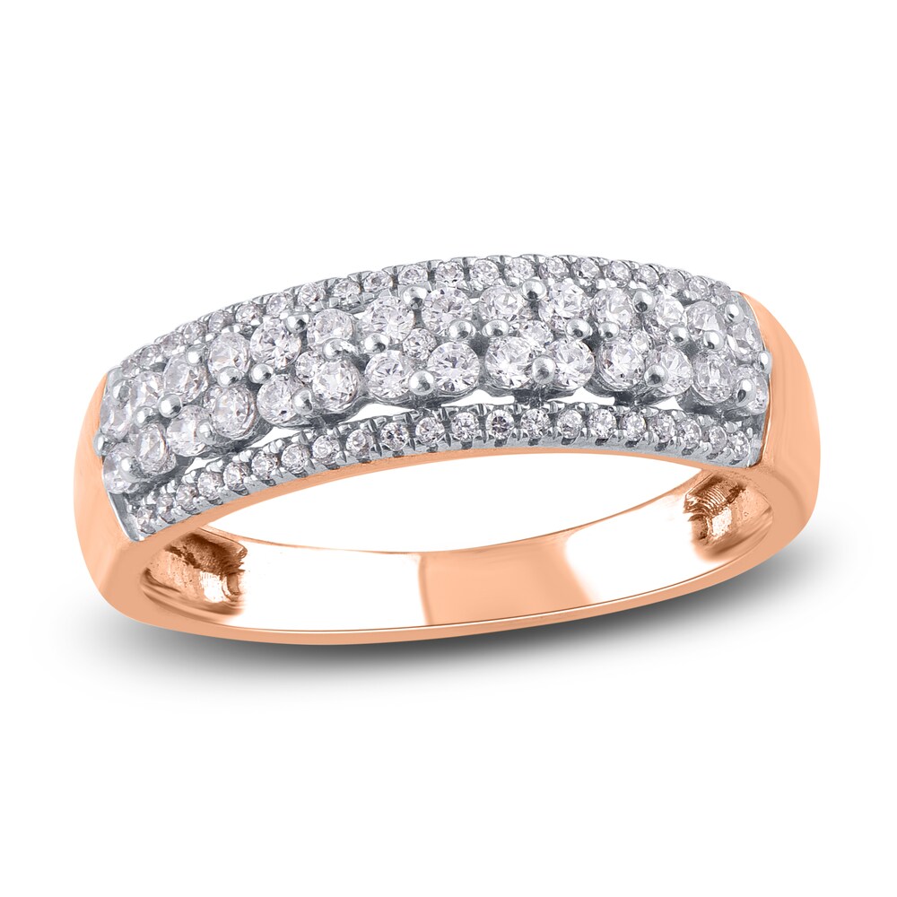 Diamond Anniversary Band 1/2 ct tw Round 14K Rose Gold iXj6nVaL Diamond Anniversary Band 1/2 ct tw Round 14K Rose Gold iXj6nVaL