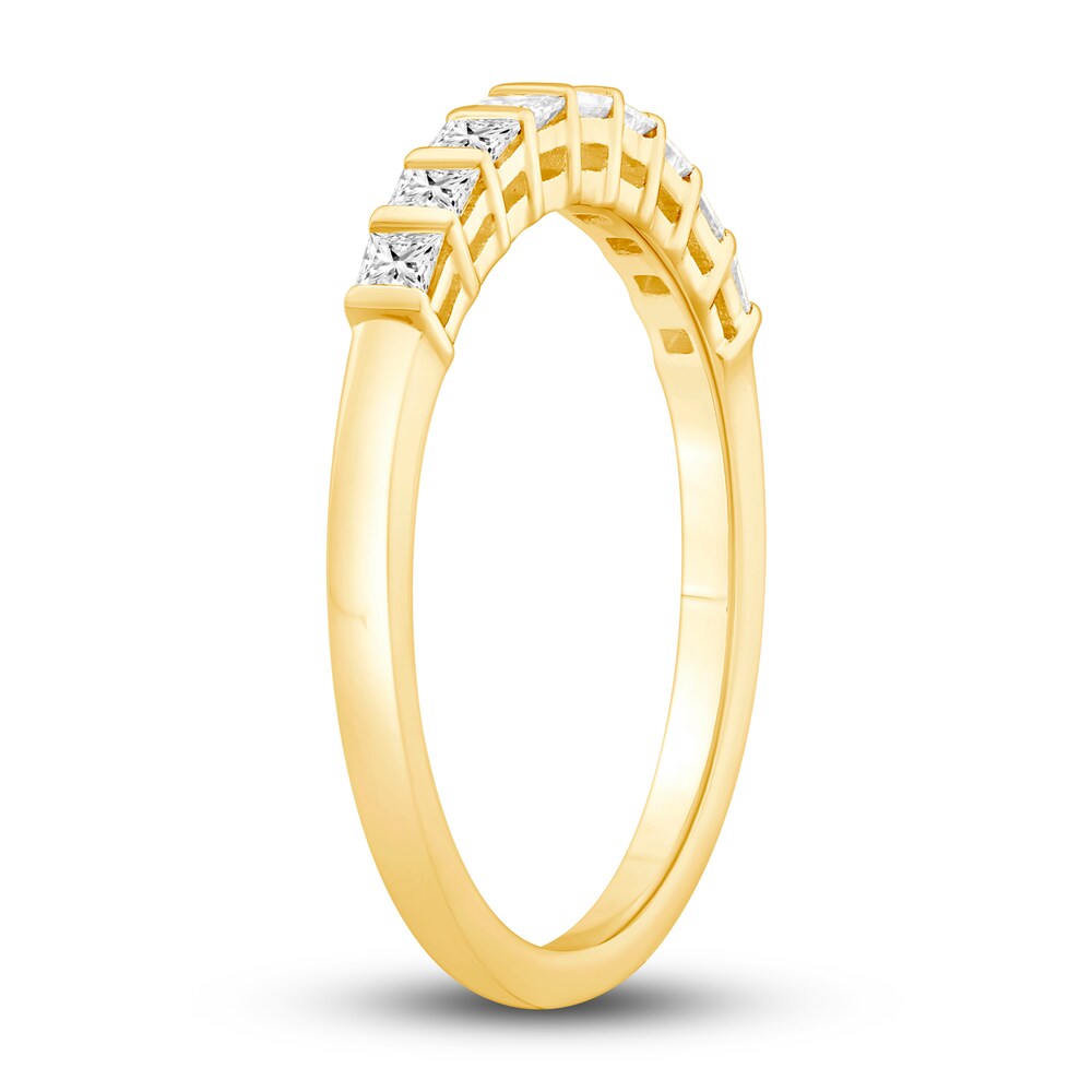 Diamond Anniversary Band 3/8 ct tw Princess 14K Yellow Gold idGofPqB Diamond Anniversary Band 3/8 ct tw Princess 14K Yellow Gold idGofPqB