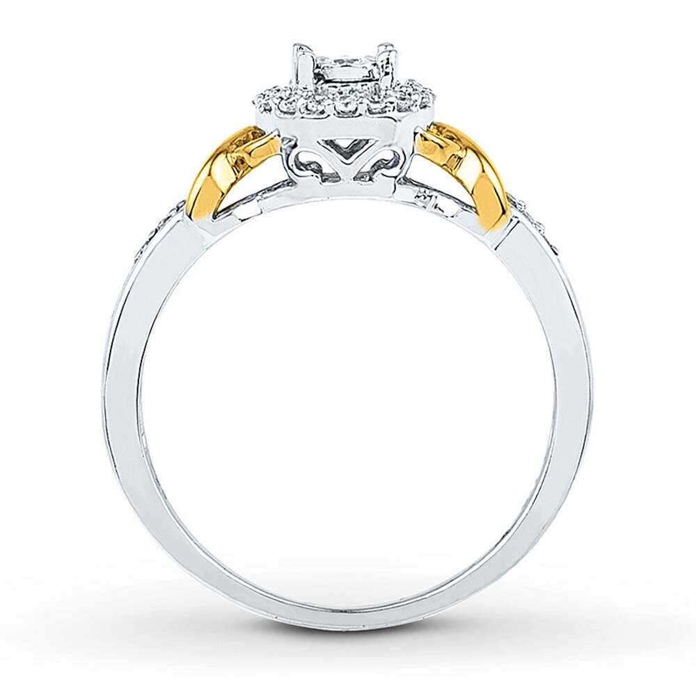 Diamond Promise Ring 1/6 carat tw Sterling Silver/10K Gold ij4GNZ5Z Diamond Promise Ring 1/6 carat tw Sterling Silver/10K Gold ij4GNZ5Z