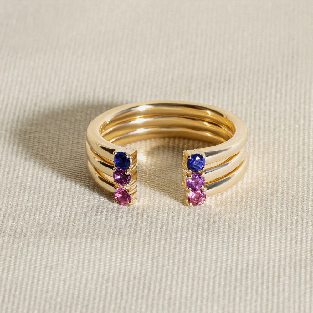 Juliette Maison Natural Amethyst Cuff Ring 10K White Gold iukMOi6z Juliette Maison Natural Amethyst Cuff Ring 10K White Gold iukMOi6z