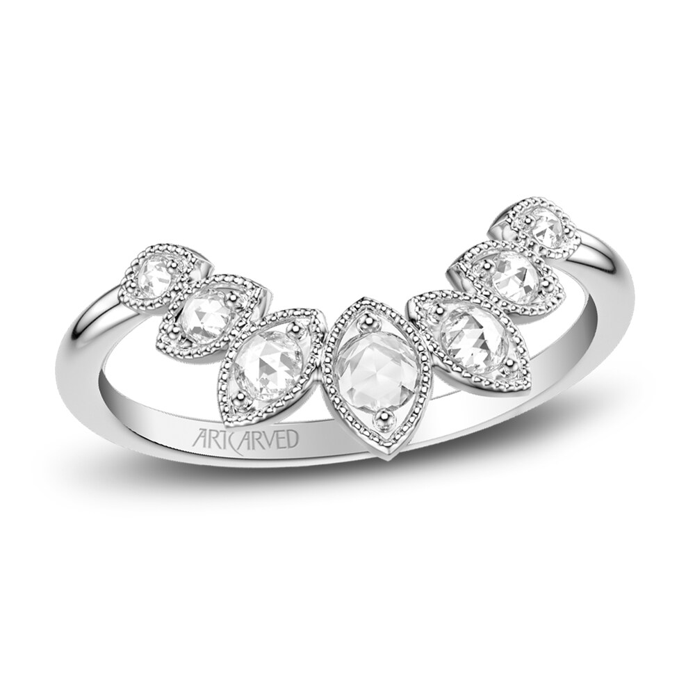 ArtCarved Rose-Cut Diamond Anniversary Band 1/5 ct tw 14K White Gold iznwG3Ip ArtCarved Rose-Cut Diamond Anniversary Band 1/5 ct tw 14K White Gold iznwG3Ip