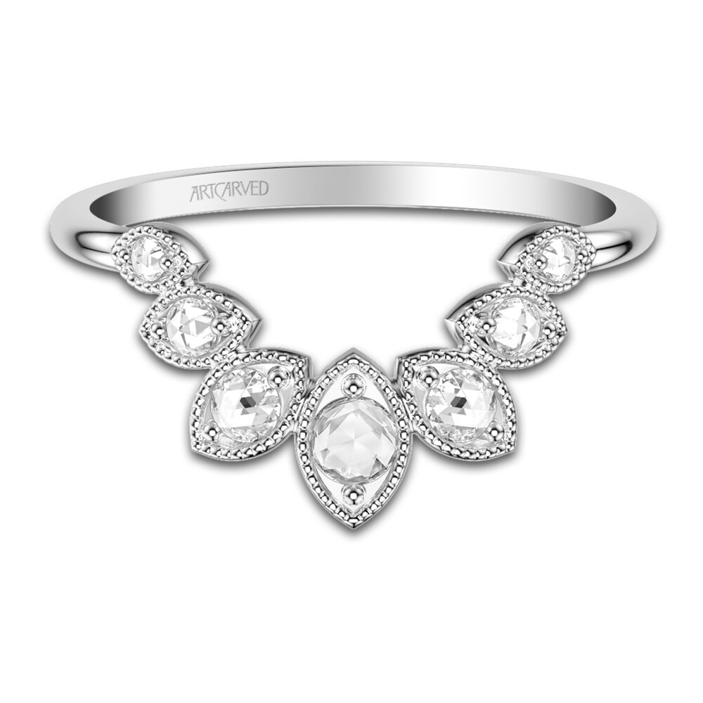 ArtCarved Rose-Cut Diamond Anniversary Band 1/5 ct tw 14K White Gold iznwG3Ip ArtCarved Rose-Cut Diamond Anniversary Band 1/5 ct tw 14K White Gold iznwG3Ip